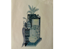 28.민화문양지(책가도)  <br> 135*275mm