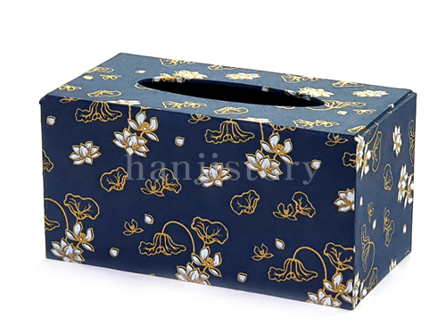 1.직사각휴지함만들기(연꽃/남색) <br>20%할인 <br> 50개이상구매시 5,600원(색상혼합가능)