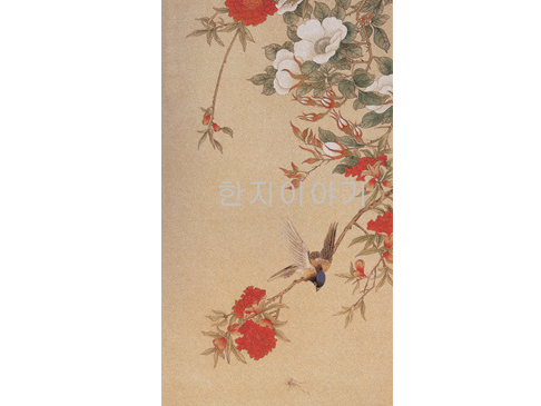110.민화(화조도) <br> 280*150mm