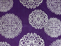 19.무늬원단(보라/보상화은박) <br> 450mm*370mm