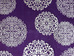 19.무늬원단(보라/보상화은박) <br> 450mm*370mm