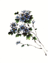 22.들꽃문양  <br> 300*390mm(총2컷) <br> 그림1개당 180*300mm 