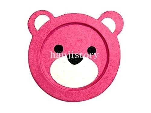 1.곰돌이컵받침만들기(진분홍) <br> 20%할인<br> 50개이상구매시 1,700원(색상혼합가능)