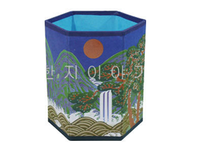 3.육각꽂이필통만들기(대/민화/파랑)<br> 20%할인<br> 50개이상구매시 3,900원(색상혼합가능)