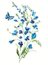 18.들꽃문양  <br> 300*390mm(총2컷) <br> 그림1개당 180*300mm 