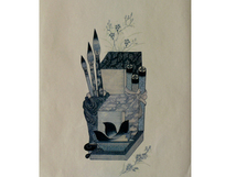 27.민화문양지(책가도)  <br> 135*275mm