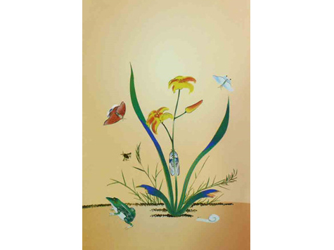 6.민화문양지(초충도)  <br> 155*260mm