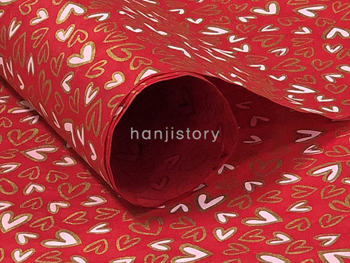 1.하트지(빨강색)