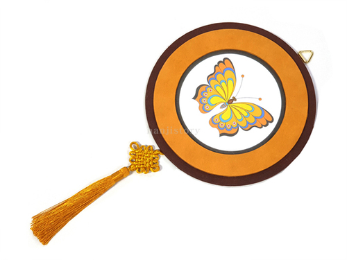 2.벽걸이민화원형액자(나비) <br> 20%할인 <br>  50개이상구매시 4,200원(색상혼합가능)