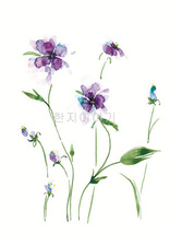 21.들꽃문양  <br> 300*390mm(총2컷) <br> 그림1개당 180*300mm 