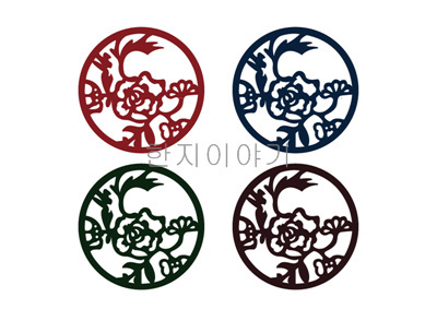 1.한지 100*100mm
