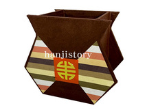 2.복주머니꽂이필통(진밤색) <br> 20%할인<br> 50개이상구매시 3,500원(색상혼합가능) 