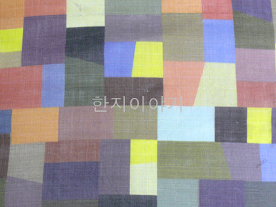 17.모시원단(조각보나염)  <br> 300mm*300mm 