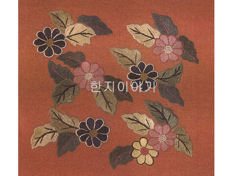 11.자수무늬지 <br> 130mm*110mm(5장묶음)