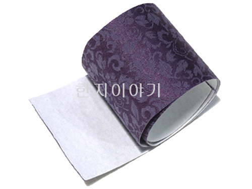 7.비단띠(표구지) <br> 보라