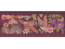 55.자수무늬지  <br> 210mm*80mm(5장묶음)