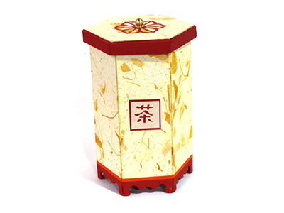 6.육각찻통만들기(대/귤색) <br>20%할인 <br> 50개이상구매시 8,400원(색상혼합가능)