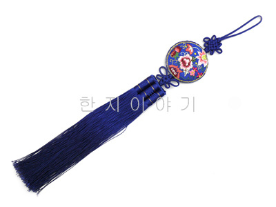 큰원형노리개 (파랑)