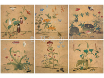 60.민화 초충도(소)모음  <br>  300*200mm(6컷)