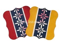 2.곡선컵받침만들기 (2개입/빨강귤색)<br> 20%할인<br> 50개이상구매시 2,300원(색상혼합가능)