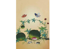 12.민화문양지(초충도)  <br> 155*260mm