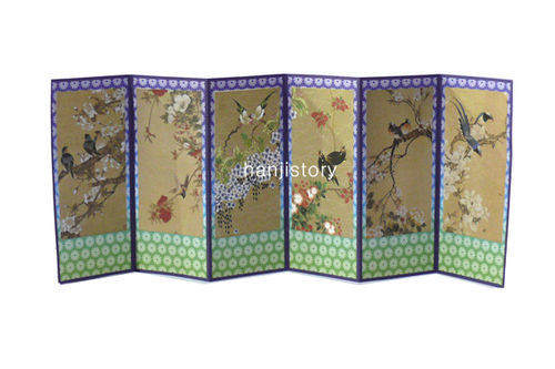 2.병풍만들기(대/6폭/화조도)   <br> 20%할인 <br> 50개이상구매시 3,500원(문양혼합가능)