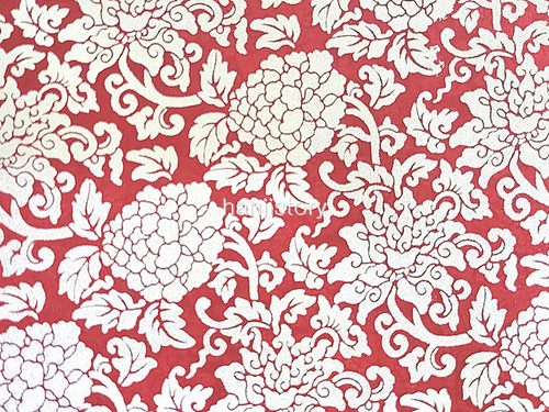 22.무늬원단(빨강/당초은박) <br> 450mm*370mm