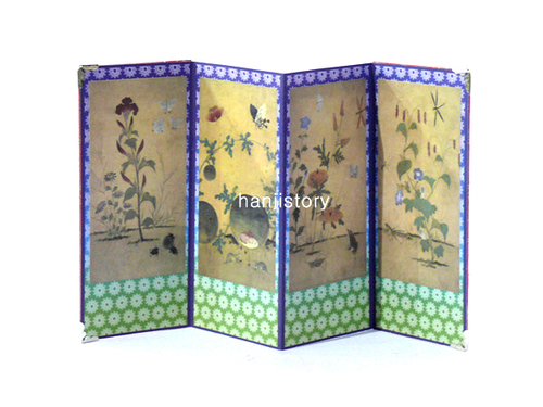 2.병풍만들기(대/4폭/초충도)    <br> 20%할인 <br> 50개이상구매시 2,800원(문양혼합가능)