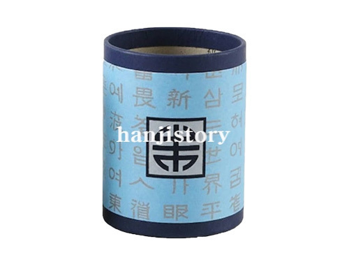 3.원형꽂이필통(한글/하늘) <br>  20%할인<br> 50개이상구매시 3,200원(색상혼합가능) 