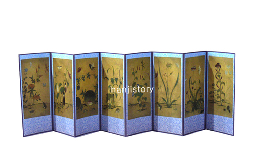 2.병풍만들기(대/8폭/초충도) <br> 20%할인 <br> 50개이상구매시 4,200원(문양혼합가능)