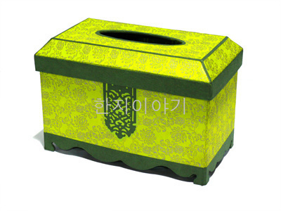 3.직사각분리형휴지함만들기(초록) <br>20%할인<br> 50개이상구매시 10,500원(색상혼합가능)
