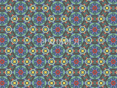 4.단청무늬지(소슬금)   <br> 480*355mm