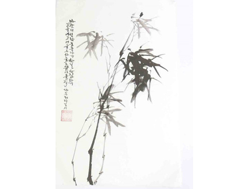 1.민화문양지(대나무문) <br> 320*460mm(한지)