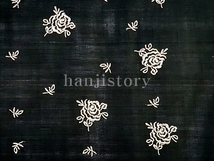 1.모시원단(검정/은박자수) <br> 300mm*300mm
