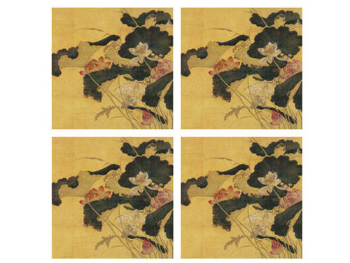 92.민화(연화도) <br> 200*200mm(총4컷)