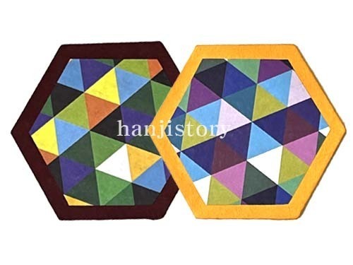 1.육각컵받침만들기(2개입/자주귤색)) <br>20%할인<br> 50개이상구매시 2,300원(색상혼합가능)