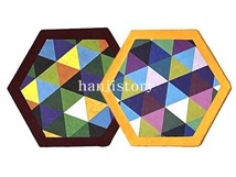 1.육각컵받침만들기(2개입/자주귤색)) <br>20%할인<br> 50개이상구매시 2,300원(색상혼합가능)