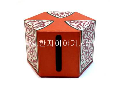 2.육각분리형휴지함만들기(주황) <br>20%할인<br> 50개이상구매시 7,200원(색상혼합가능)