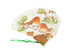 3.반달미니부채만들기(냅킨문양)<br> 50개이상구매시 2,300원(색상혼합가능)