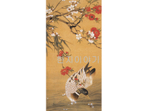 102.민화(화조도) <br> 346*150mm
