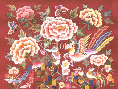 45.자수무늬지 <br> 230mm*190mm(1장)