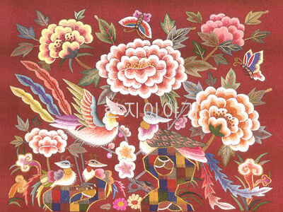 46.자수무늬지 <br> 230mm*190mm(1장)