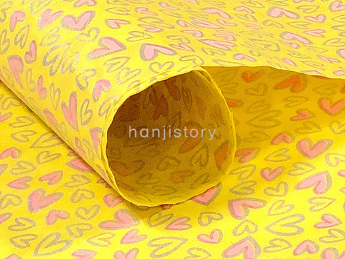 3.하트지(노랑색) 